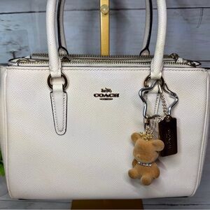 Coach Mini Surrey Satchel with Bear Charm